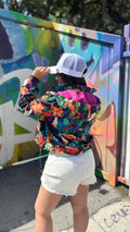 Chaqueta Antifluida Corta Estampados Exclusivos