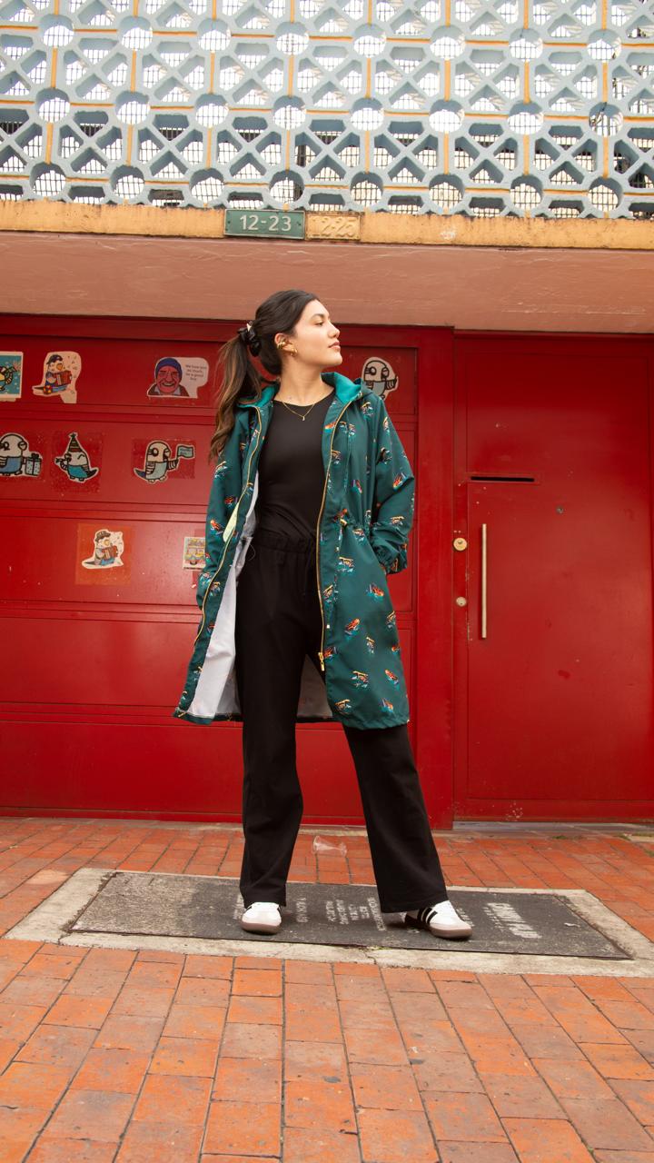 Chaqueta Antifluida Gabardina Estampados Exclusivos
